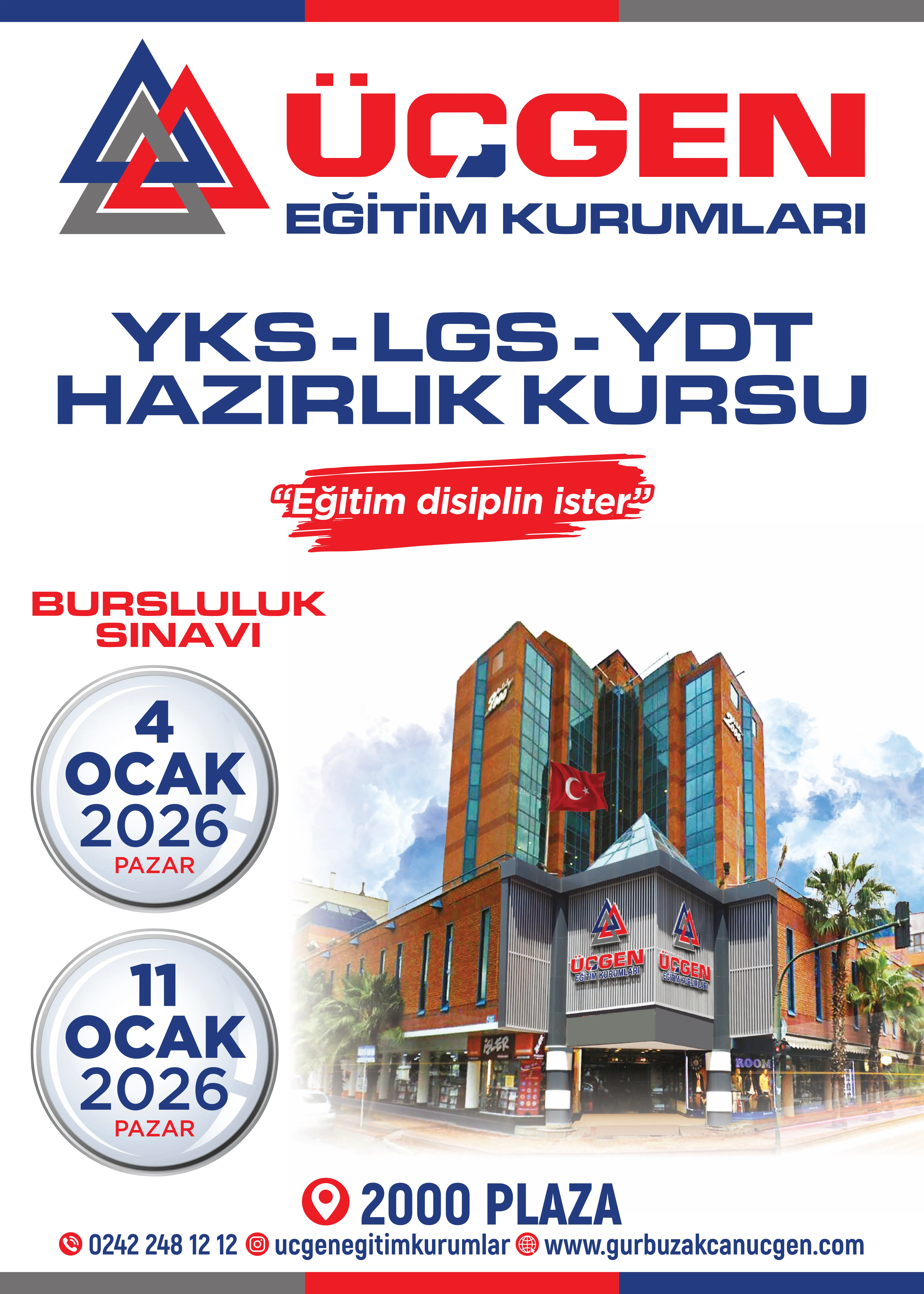 BURSLULUK SINAVI 4-11 OCAK 2026